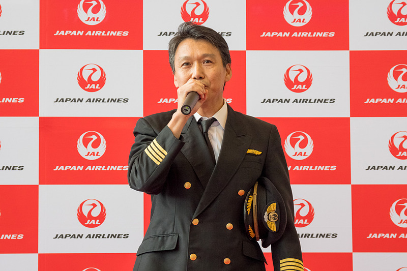 5月28日のJL62便の機長を務める江原泰博氏