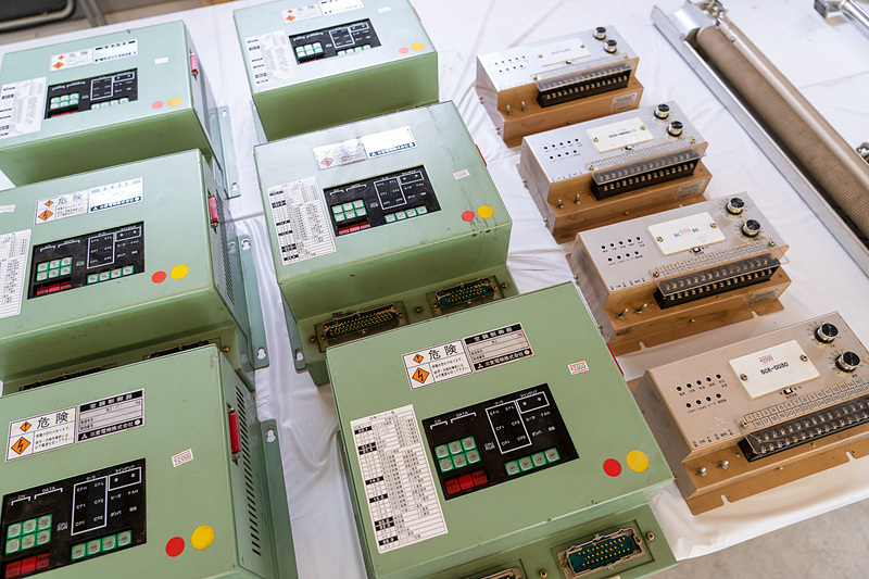 電子入場券制になった鉄道部品の販売コーナー