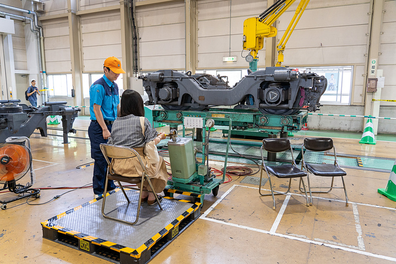 こちらはブレーキ操作体験