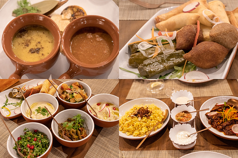 夜はスープや前菜からはじまってボリュームたっぷりのコース料理をいただきました