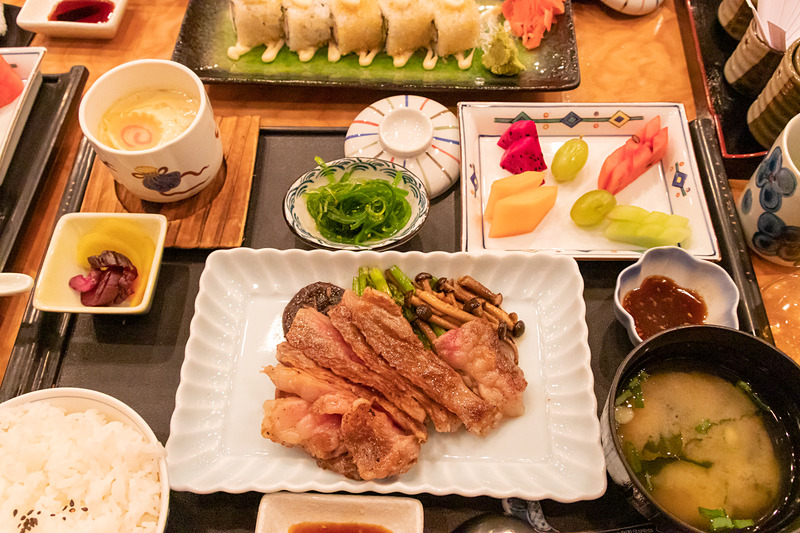 石垣牛を使った和牛ステーキ定食は188香港ドル（2632円）