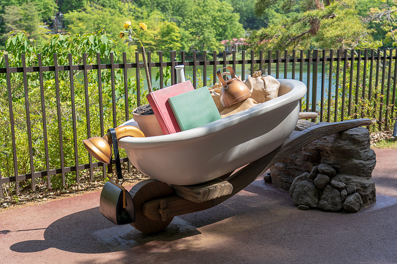 ムーミンママのバッグがかかっています