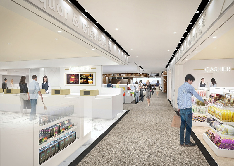 セントレア第2ターミナルの国際線出発商業エリアのイメージ