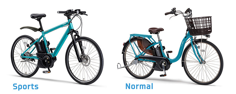 自転車は「ノーマルタイプ」と「スポーツタイプ」を用意