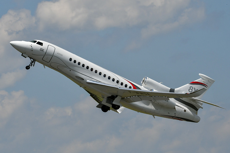 ダッソー・アビアシオン Falcon 8Xの飛行展示
