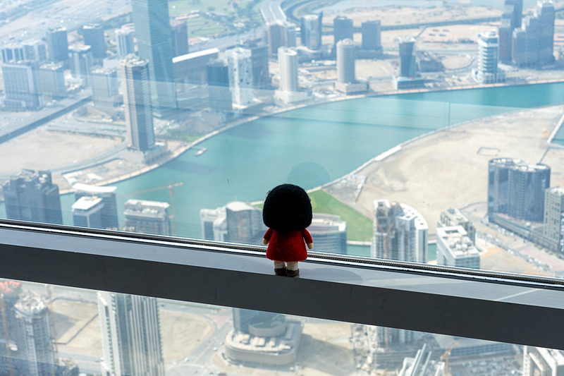 ドバイクリーク（入り江）がよく見える