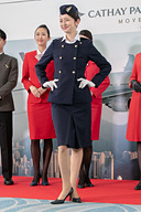 ✈️キャセイパシフィック航空 本物 CA制服 CAさんのユニフォームが可愛すぎる💛 キャセイパシフィック日本