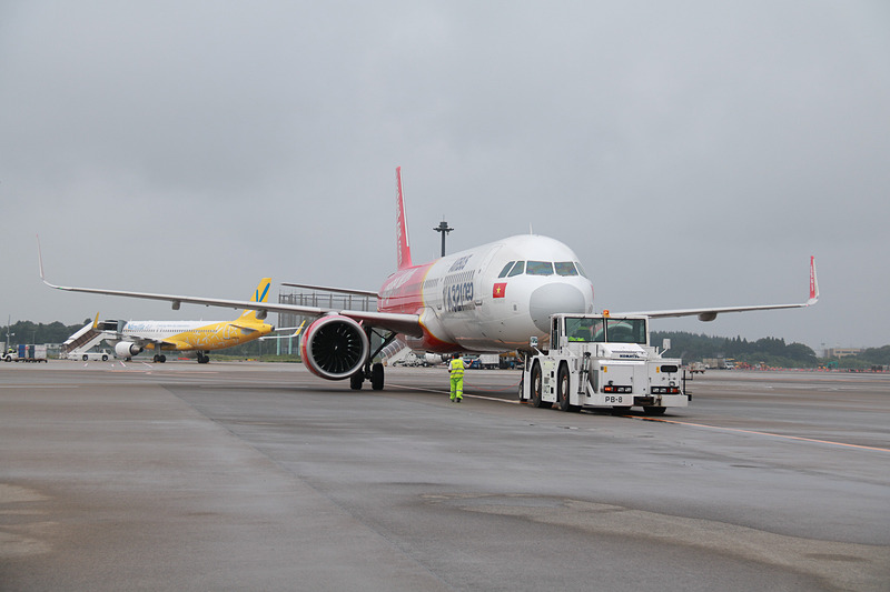 ホーチミンへ向かうVJ823便