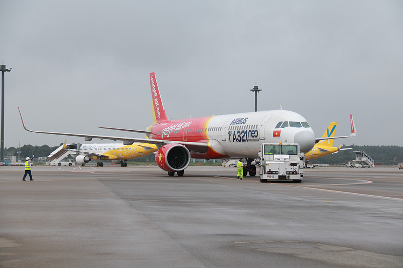 ホーチミンへ向かうVJ823便