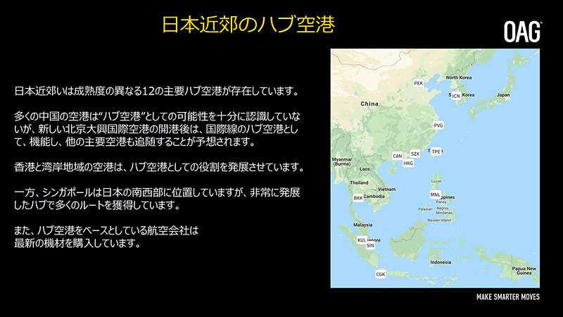 近隣国のハブ空港