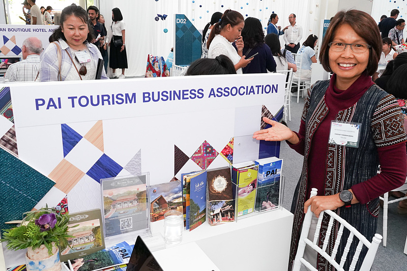 タイ北部チェンマイに近いパーイ地区の観光局ブース