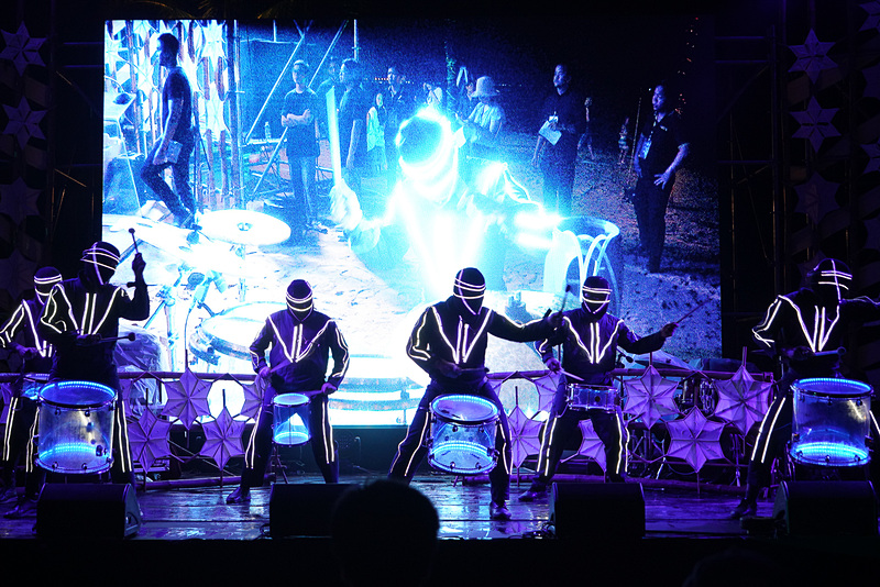 ドラムパフォーマンスでも盛り上がる