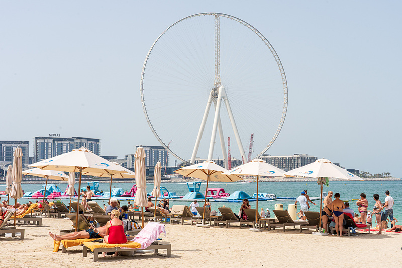 2019年春にオープンしたばかりの人工島、ブルーウォーターアイランドでは世界一の高さの観覧車「エイン・ドバイ」を現在建設中