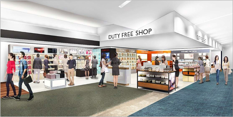 福岡空港 国際線ターミナルの免税店エリアをリニューアル。北側免税店エリアは面積を約4倍に拡張する