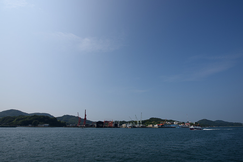 会場となった尾道水道は快晴