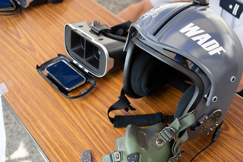 こちらはホンモノのヘルメットを装着してのVR体験