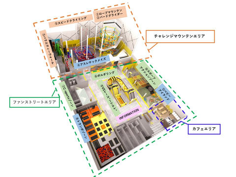 屋内型スポーツ アスレチック施設 ノボルト Nobolt 福岡市内に9月14日オープン トラベル Watch