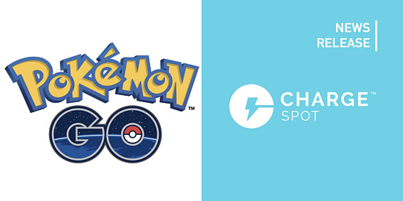 ChargeSPOTがPokémon GOのパートナーに