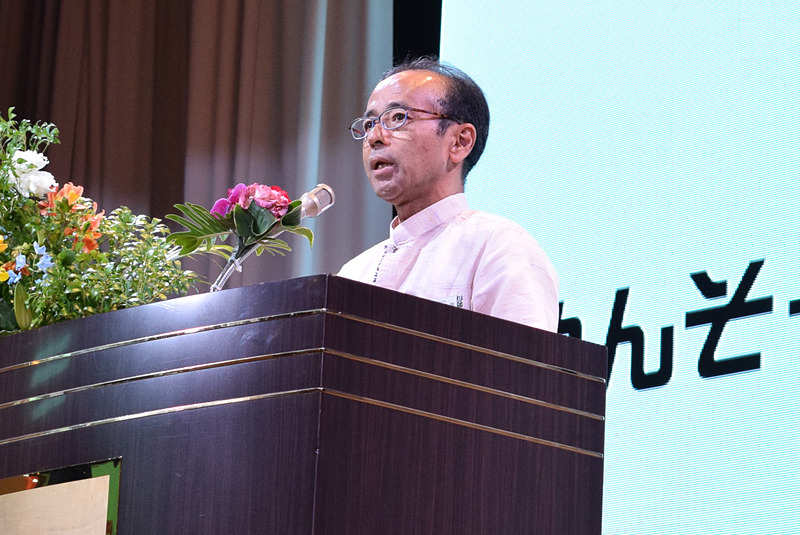 めんそーれ沖縄県民運動推進協議会で副会長を務める下地芳郎OCVB会長