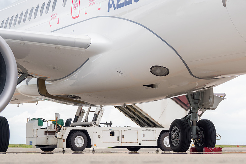 メインギアと主翼の付け根部