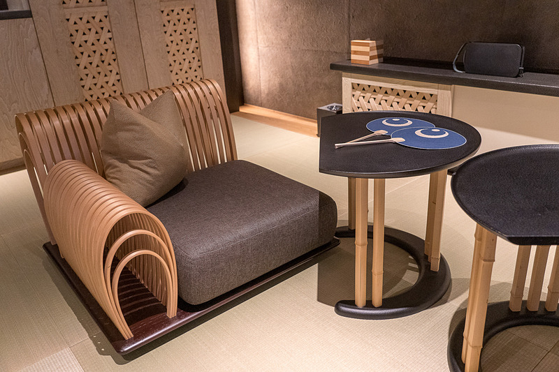 低い重心の畳ソファが座り心地抜群