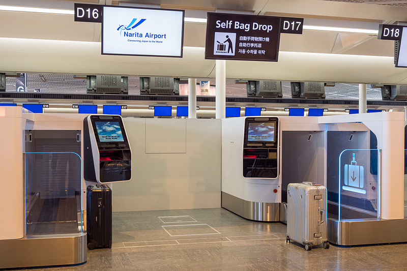 成田空港が導入する自動手荷物預け入れ機。豪ICM Airport Technicsの「Series 7」
