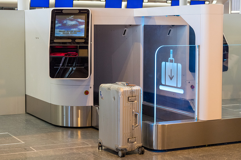 成田空港が導入する自動手荷物預け入れ機。豪ICM Airport Technicsの「Series 7」