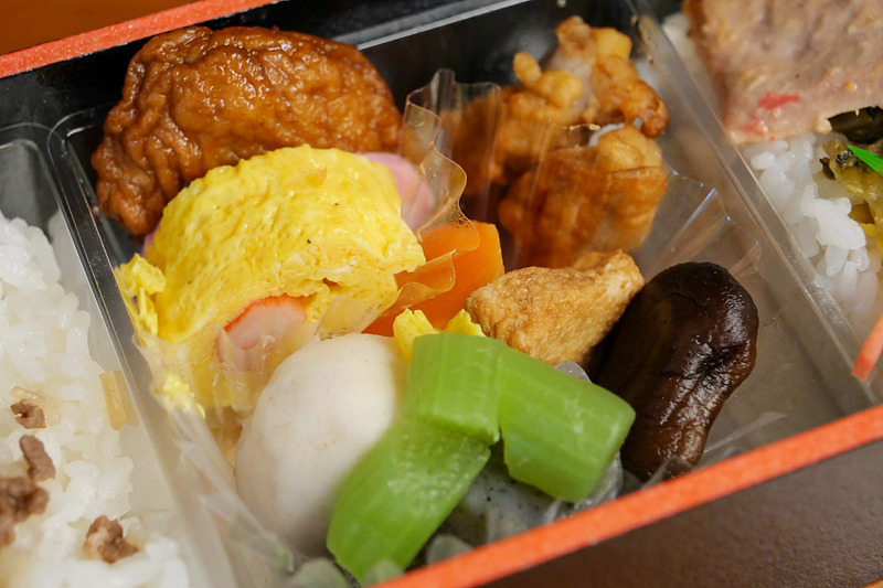 鹿児島で親しまれているおかずを中心に盛り付けられたおかずゾーン