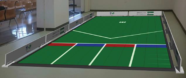 ボッチャコートの設置イメージ