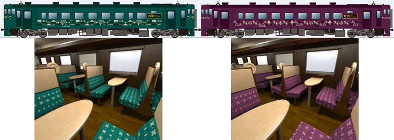 山明号（左）と紫水号（右）