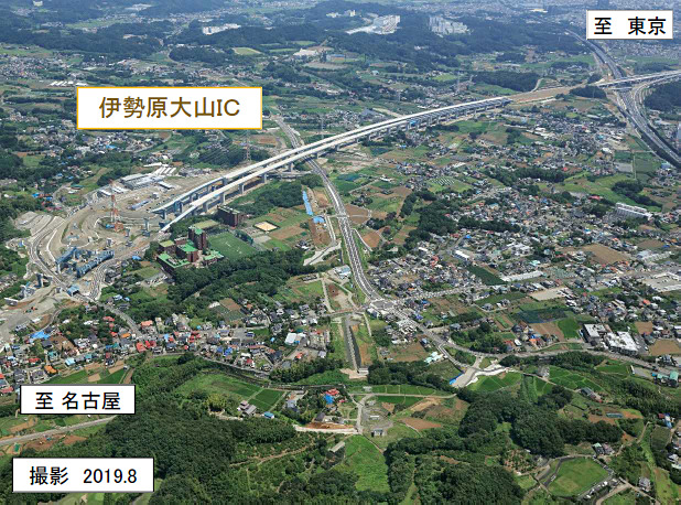 伊勢原大山IC付近の状況