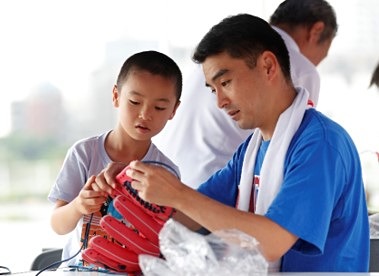 グラブ作り教室