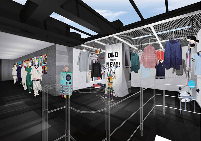 「OLD meets NEW」の内装