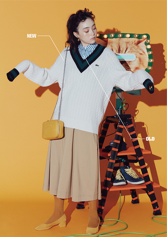 古着と新作のミックスコーデ