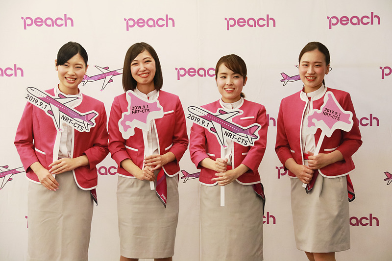 ピーチがバニラエアから移管した成田～新千歳線んお運航を開始した