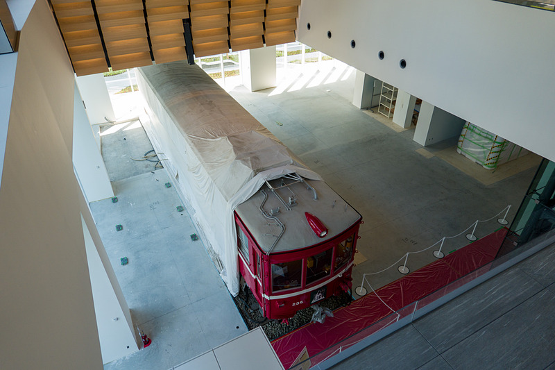 工事中の「京急ミュージアム」