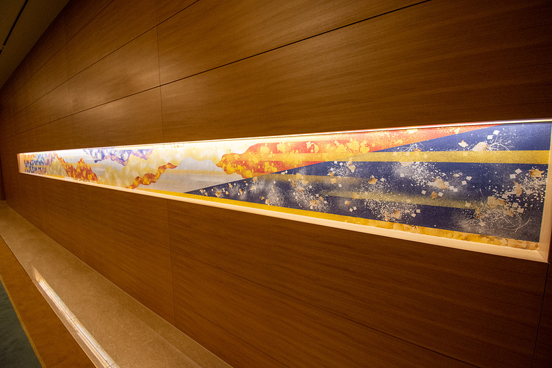 1階の各所で「和」を感じられるデザインが見られる