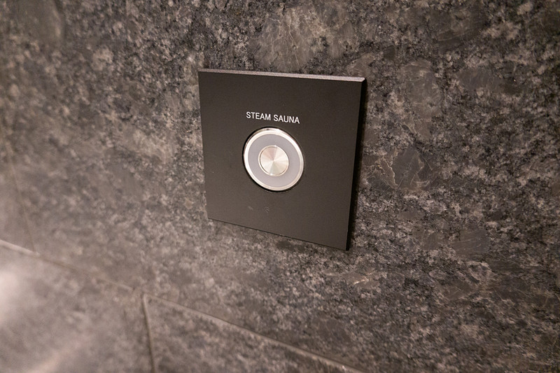 浴室の外にあった「スチームサウナ」のボタン