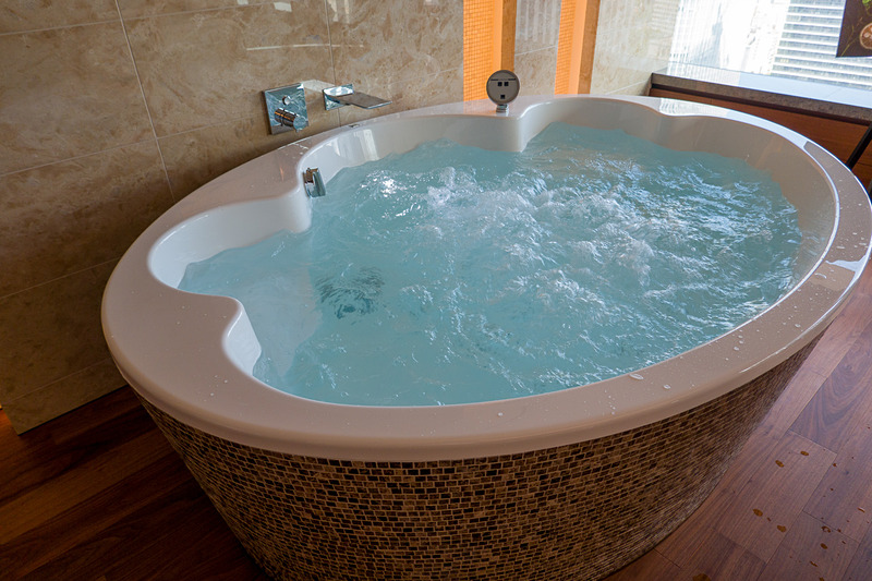 2ベッドの個室に用意されていたジャグジー