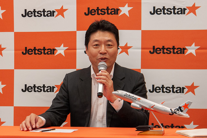 2019年6月期決算（2018年7月1日～2019年6月30日）について説明する、ジェットスター・ジャパン株式会社 代表取締役社長 片岡優氏