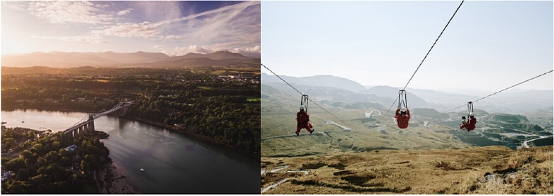 「ウェールズドーム」では視覚的・聴覚的にウェールズを体験できる