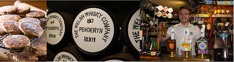 ウェールズの伝統的なフードやドリンクも楽しめる