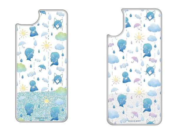 キラキラ雨ふりスマートフォンケース（7/8用、X用、全2種）（各3900円）