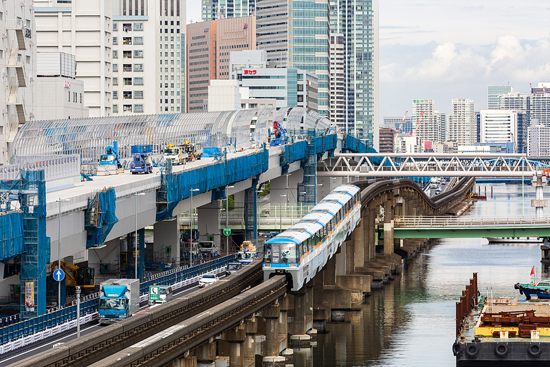 工事中の道路は上り線。ただし、2020年から工事完了までは暫定的に下り線として使用