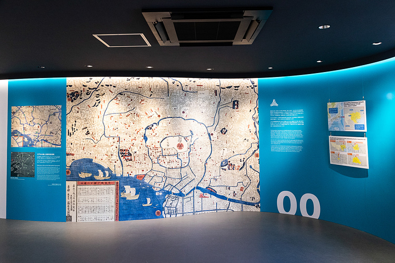 現場詰所の展示