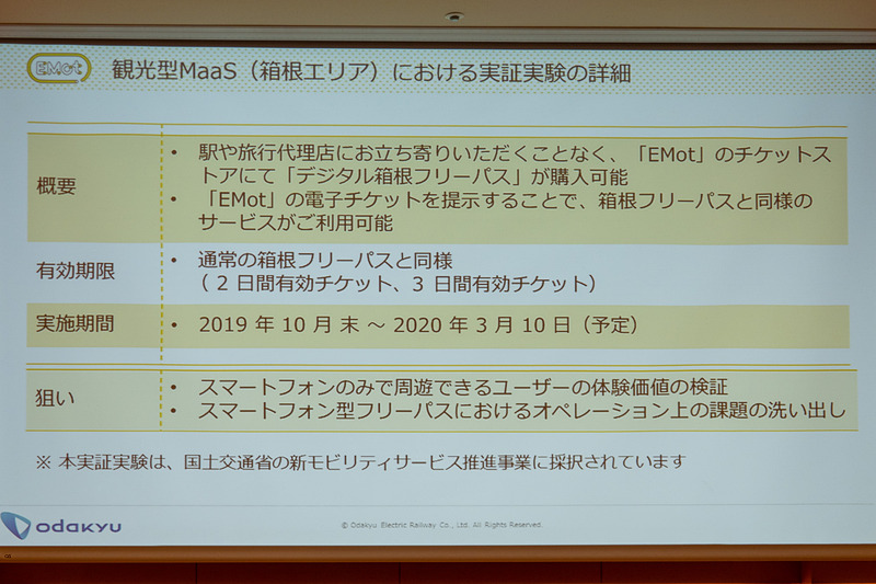 箱根エリアでの観光型MaaS