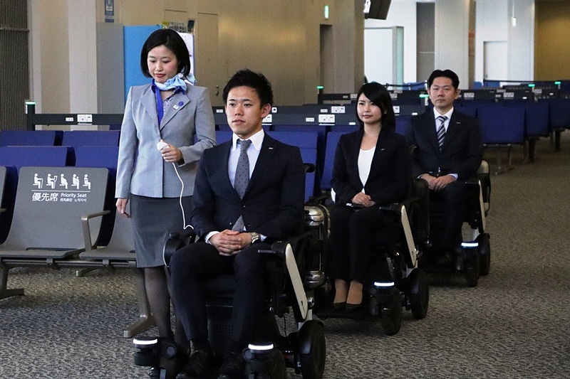 2019年5月の実証実験の様子（ANA提供）