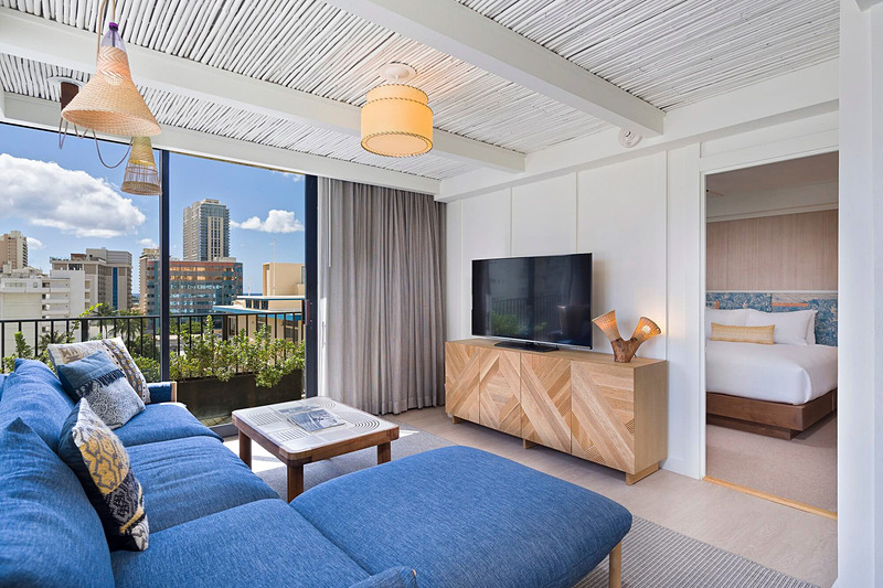 「星野リゾート　サーフジャック ハワイ」の客室イメージ（写真提供：星野リゾート）