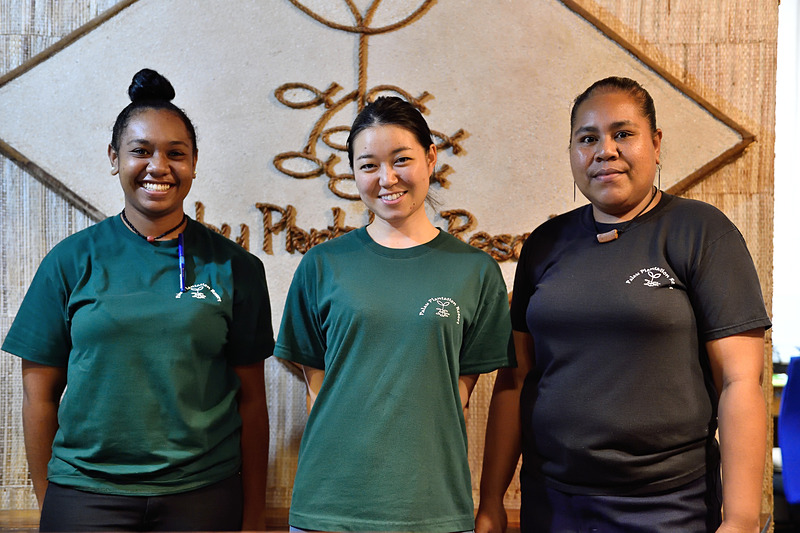 フロントデスクにはOkawaさんはじめ日本語のできるスタッフが常駐しています