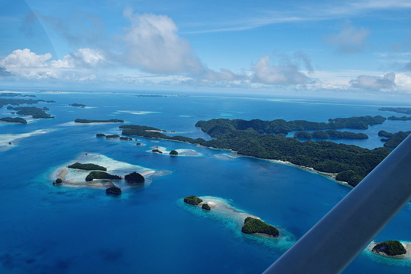 500以上あるパラオの島々、そのほとんどが無人島です